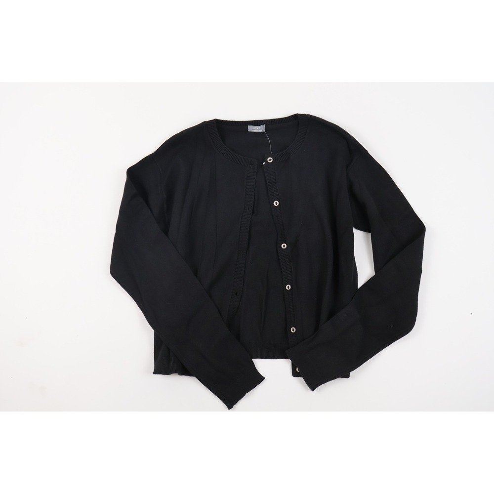 Next Cardigan Sweater Black Solid Size 11yrs NWT